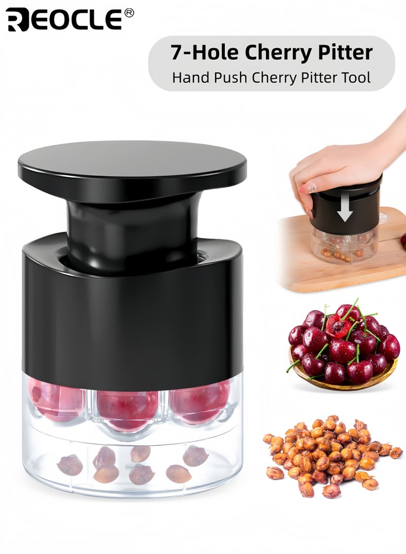 ريوكل أداة نزع نواة الكرز بسبع فتحات - إزالة فعالة للنوى وتصميم مضغوط مع متانة عالية لصنع المربى - Image 1