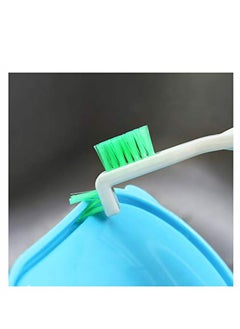 Muyixin Bottle Caps Brush Tiny Window Door Track Groove Gap Cleaning Brush Cleaner Tool with Thin Handles for Small Hole Corner Spaces（3pieces/Pack） Blue  - Image 2