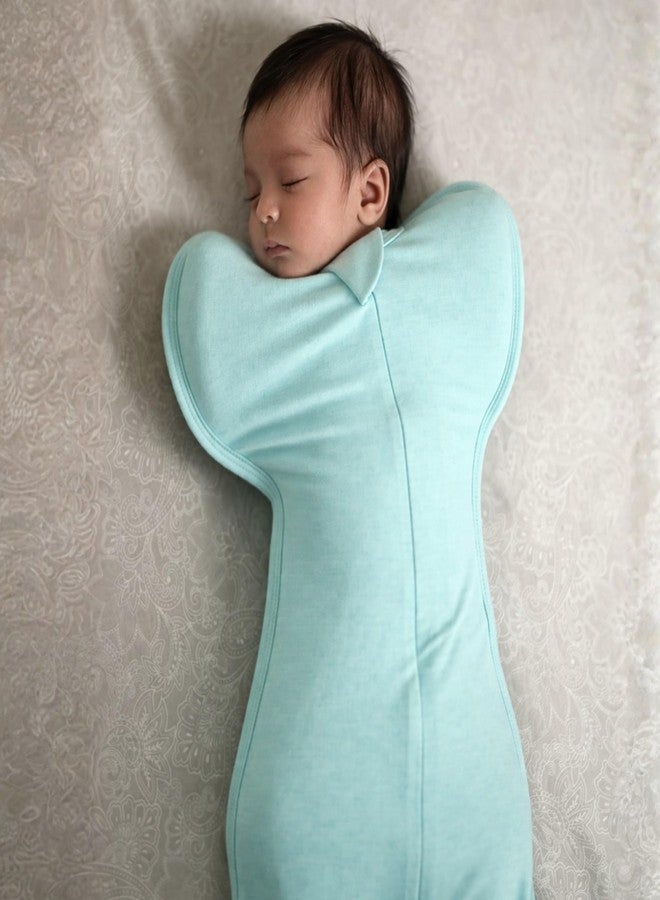 Cocoon Care Bamboo Cotton Knit Strato Solid Sleep Sack for Baby | Soft Breathable Lightweight Wearable Blankets | Blue 0-1M - Image 3