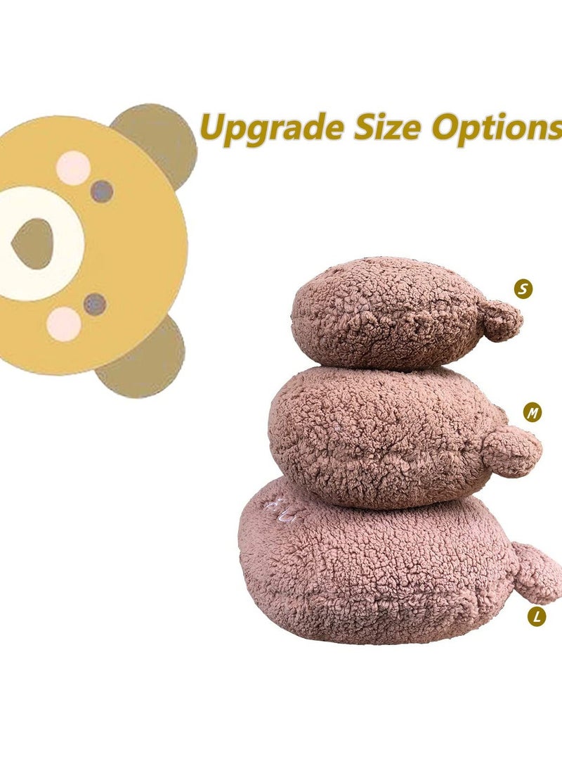 Generic - Bear Plush Pillow, Large Bear Stuffed Animal (14*11 inch), Adorable Bear Plush Toy Big Hugging Pillow, Home Cushion Decoration Birthday Travel Gift for Kids Adults Girls Boys - Image 1