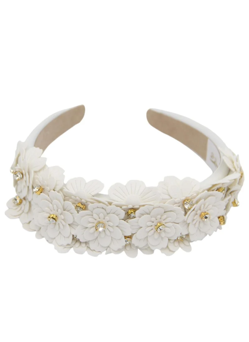 D'Daniela Headband Erica For  Girls Grey Embroidery