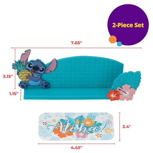 DecoPac DecoSet® Disney's Stitch Aloha Cake Topper, Decoration Set with Photo Or Message Holder, Personalizable | For Birthday And Celebrations - Image 5