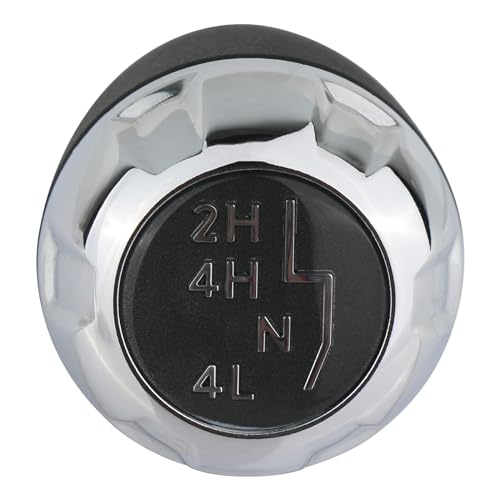 APPERFiT Transfer Case Shift Shifter Knob for Automatic/Manual Transmission Chrome Trim Compatible with Jeep Wrangler JK 4WD 2011 2012 2013 2014 2015 2016 2017 2018 - Image 2