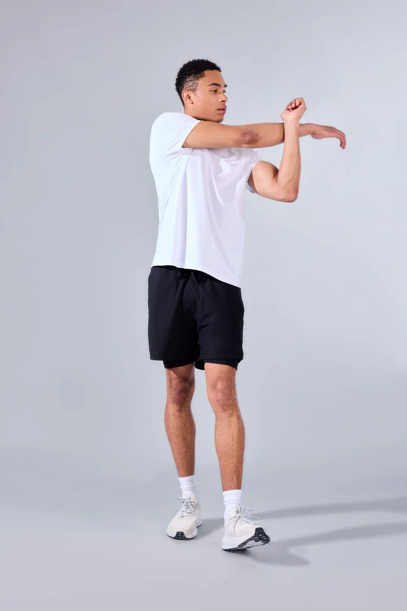 Defacto  Standard Fit Sports Shorts for Men | Best Price UAE