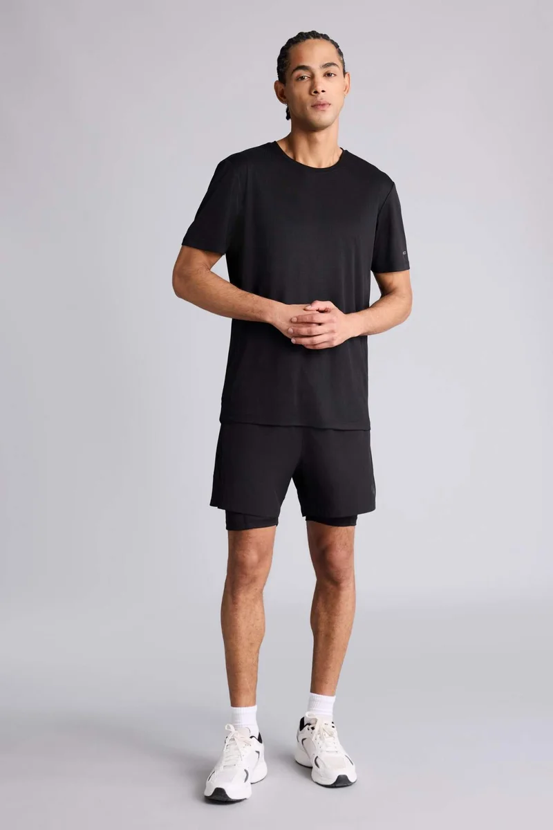 Defacto  Standard Fit Sports Shorts for Men | Best Price UAE