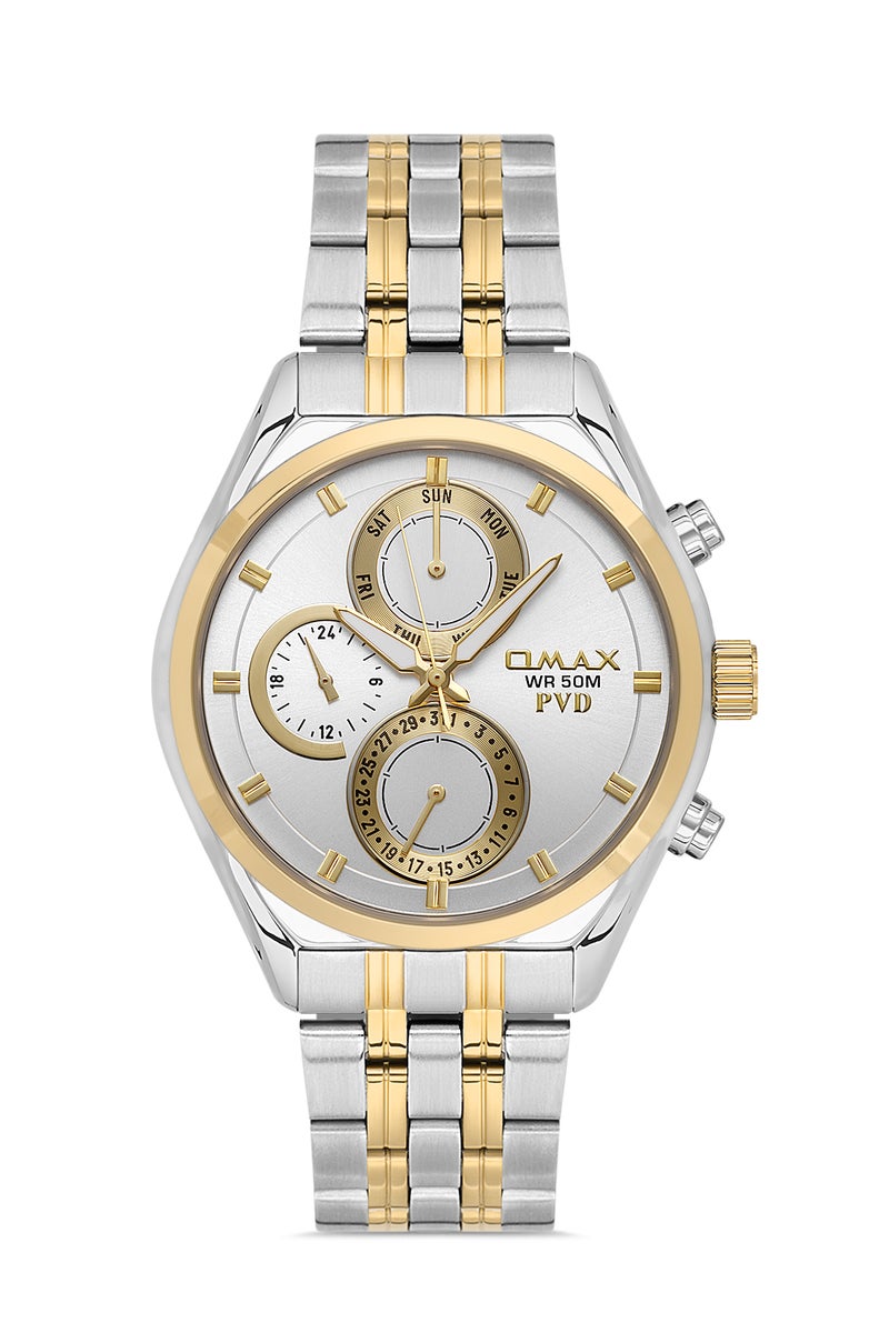 OMAX Men's Wrist-Watch | Analog | Stainless Steel Band | Elegant Design - Image 1