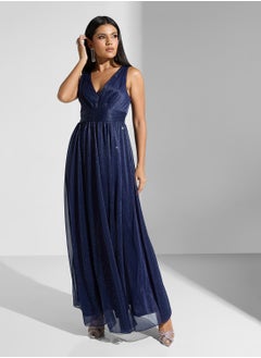 Ella Limited Edition Shimmer Dress With Ruched Detail  - Image 1