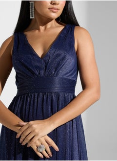 Ella Limited Edition Shimmer Dress With Ruched Detail  - Image 3