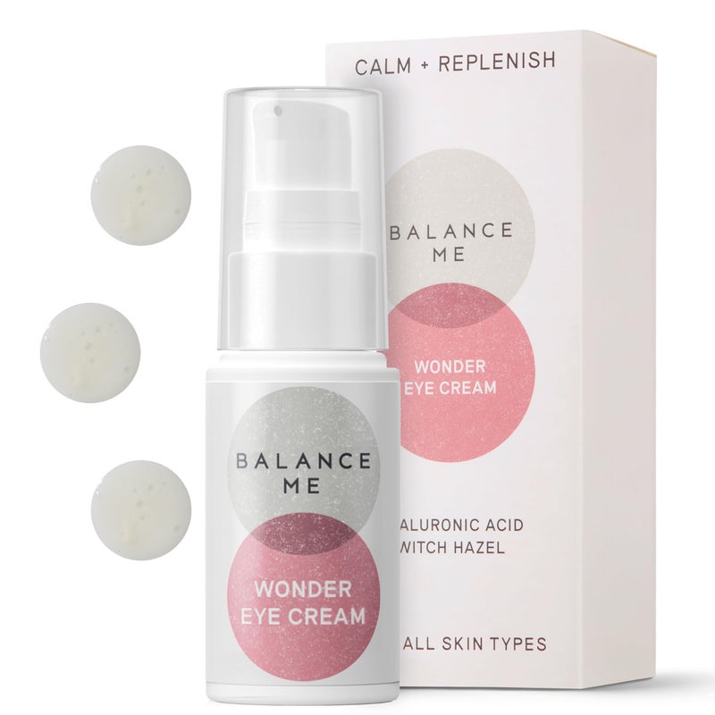 Balance Me Wonder Eye Cream, Dark Circles & Puffy Eyes Treatment with Hyaluronic Acid, Witch Hazel & Cucumber Oil, Anti-Aging, Anti-Wrinkle Eye Cream, (1 x 0.5 fl oz) - Image 1