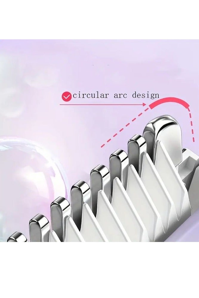 ماكينة حلاقة كهربائية مزدوجة الرأس 2 في 1 للنساء للمناطق الحساسة - جهاز إزالة الشعر للاستخدام الجاف والرطب للساقين وتحت الإبطين، محمولة وقابلة لإعادة الشحن ولاسلكية - أداة لطيفة ومزيلة للشعر، ماكينات حلاقة للنساء - Image 4