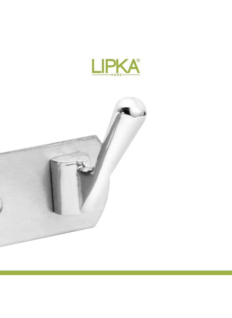 Lipka Lipka Lotus Premium Glossy Stainless Steel Cloth Hanger Wall Door Hook for Hanging Clothes  - Image 4