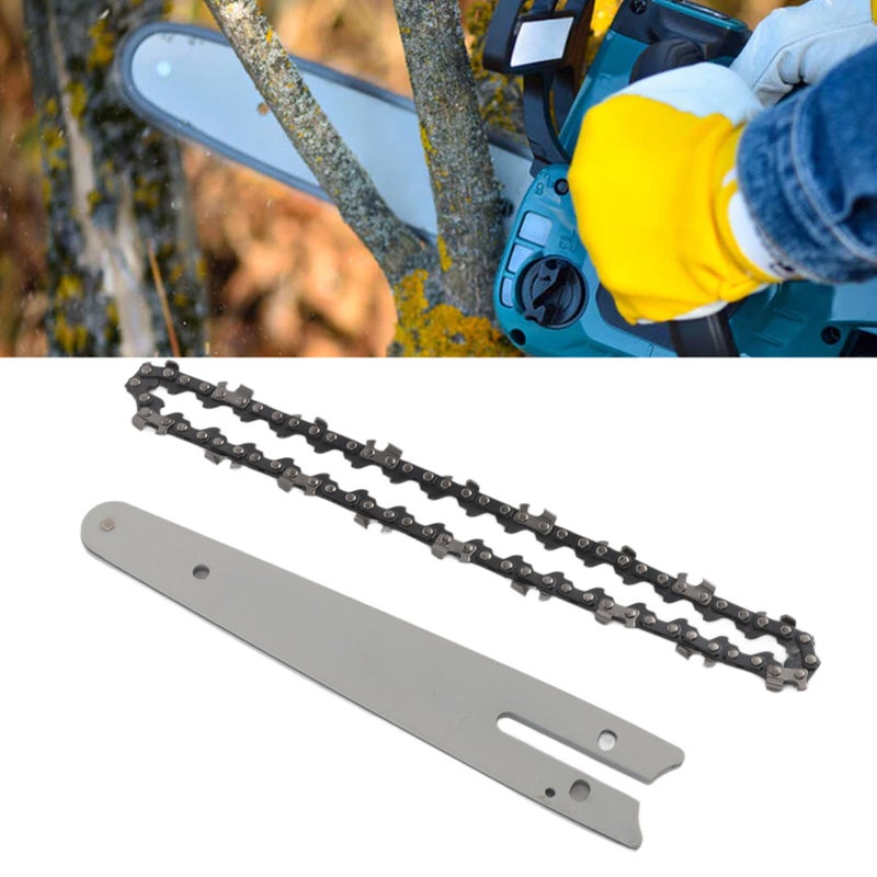 6 Inch Chains Replacement and 6 Inch Chainsaw Guide Plate for Electric Saw Parts Wood Cutting Accessories - Image 1