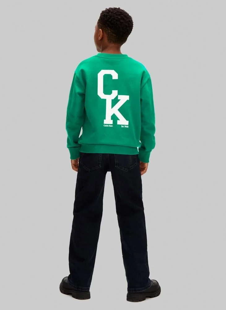 Calvin Klein Jeans Youth Relaxed Crewneck Sweatshirt