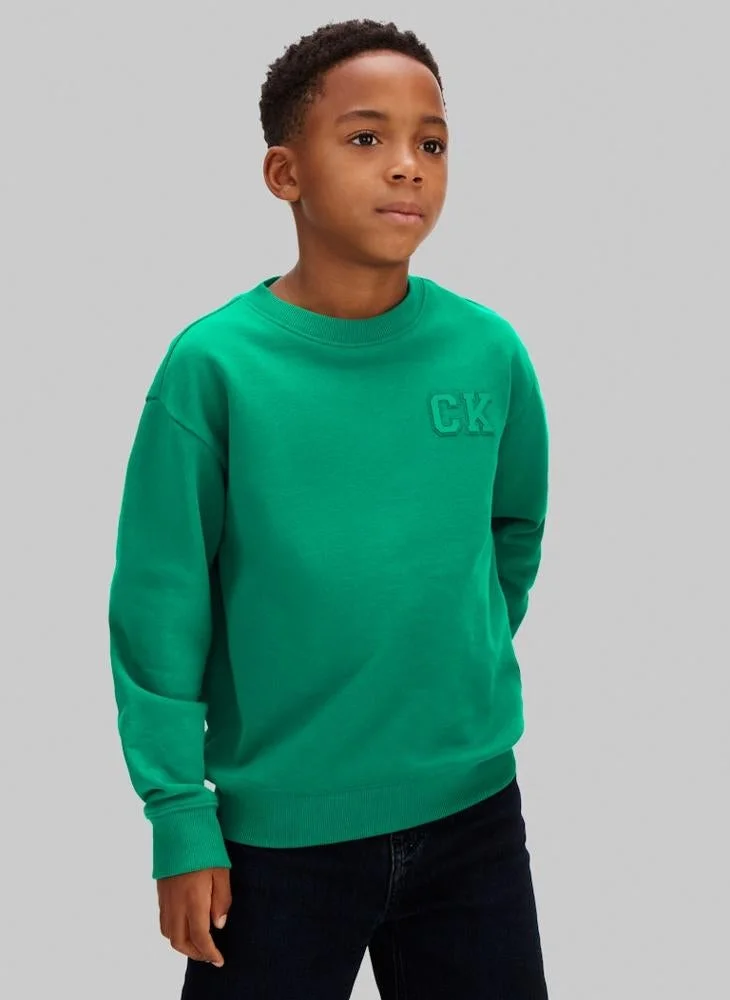 Calvin Klein Jeans Youth Relaxed Crewneck Sweatshirt