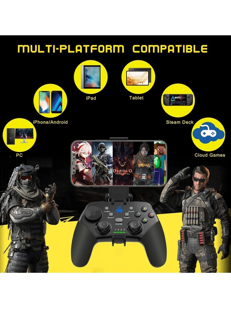 KASTWAVE Mobile Gaming Controller for iOS, for Android, for iPad, Tablet, PC, Phone Wireless Controller for iPhone 14 13, for galaxy S22 21, Android Phones, for COD Mobile, for Genshin Impact, for Cloud Gaming  - Image 5