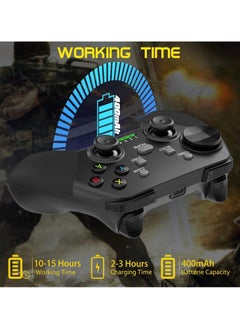KASTWAVE Mobile Gaming Controller for iOS, for Android, for iPad, Tablet, PC, Phone Wireless Controller for iPhone 14 13, for galaxy S22 21, Android Phones, for COD Mobile, for Genshin Impact, for Cloud Gaming  - Image 3