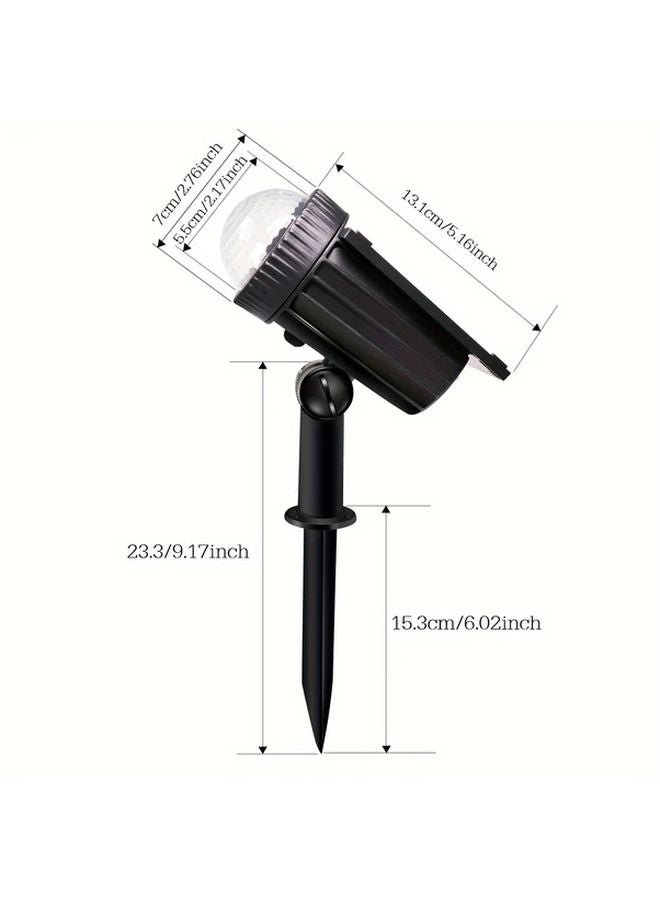 1 عبوة من مصابيح الحديقة LED الخارجية الملونة العاملة بالطاقة الشمسية للممرات والأشجار والمروج - Image 4