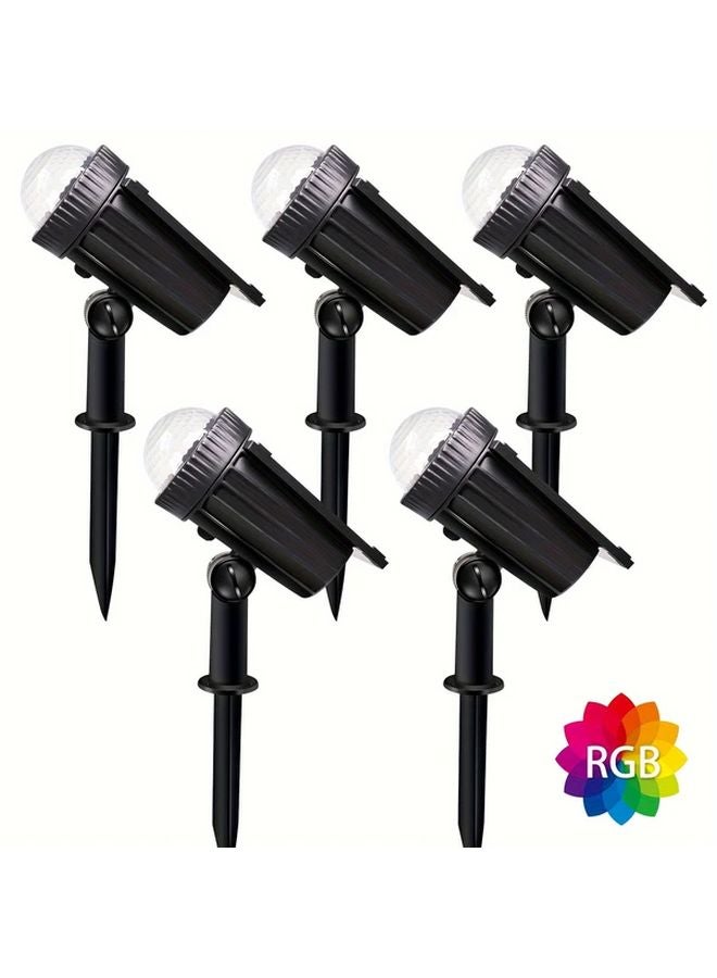 1 عبوة من مصابيح الحديقة LED الخارجية الملونة العاملة بالطاقة الشمسية للممرات والأشجار والمروج - Image 3