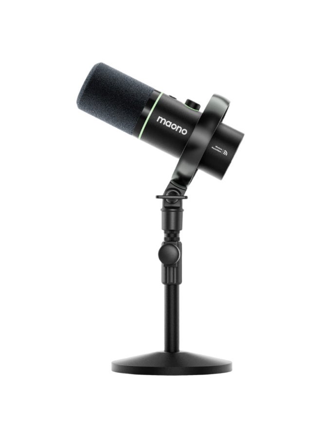 Maono Pd200w Wireless Dynamic Microphone Usb Wired Three-mode Noise-cancelling Desktop Microphone For Streaming Gaming Recording Podcasting Mobile Karaoke