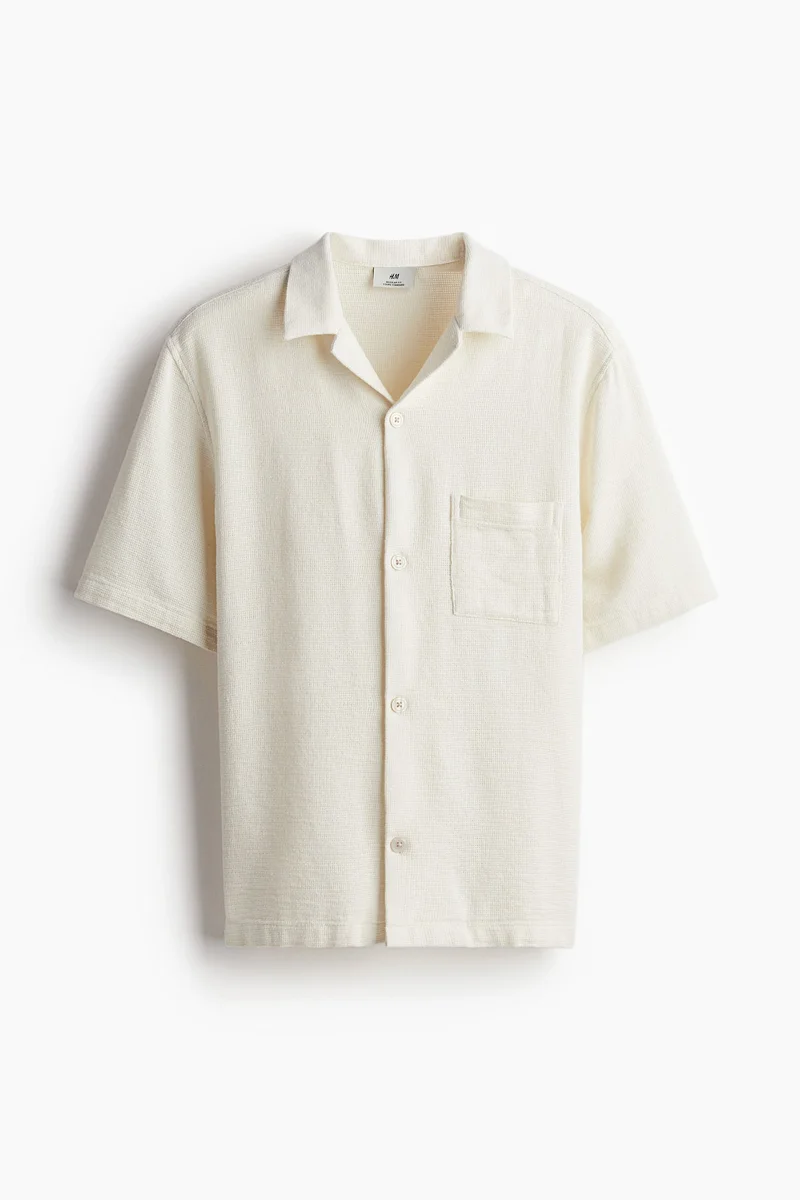 H&M Regular Fit Textured resort shirt
