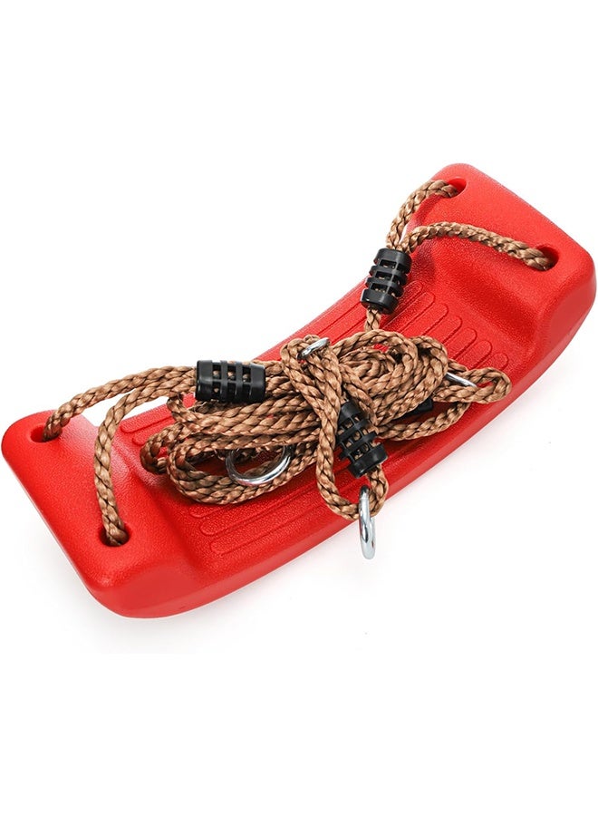 meayul Swing Seat, Outdoor Kids Swing Seat, Hanging Plastic Tree Seat with Adjustable Rope, Durable Sturdy Non Slip Swingset, Easy to Install For Indoor, Outdoor, Playground, Home, Tree - Image 4