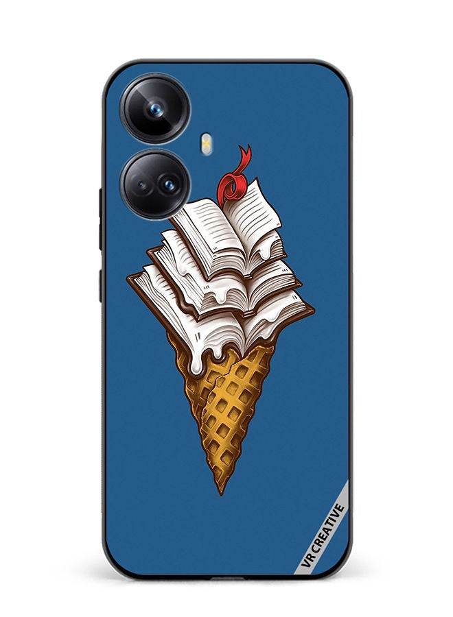 VR CREATIVE Protective Case Cover For Realme 10 Pro Plus Book Icecream Design Multicolour - Image 1