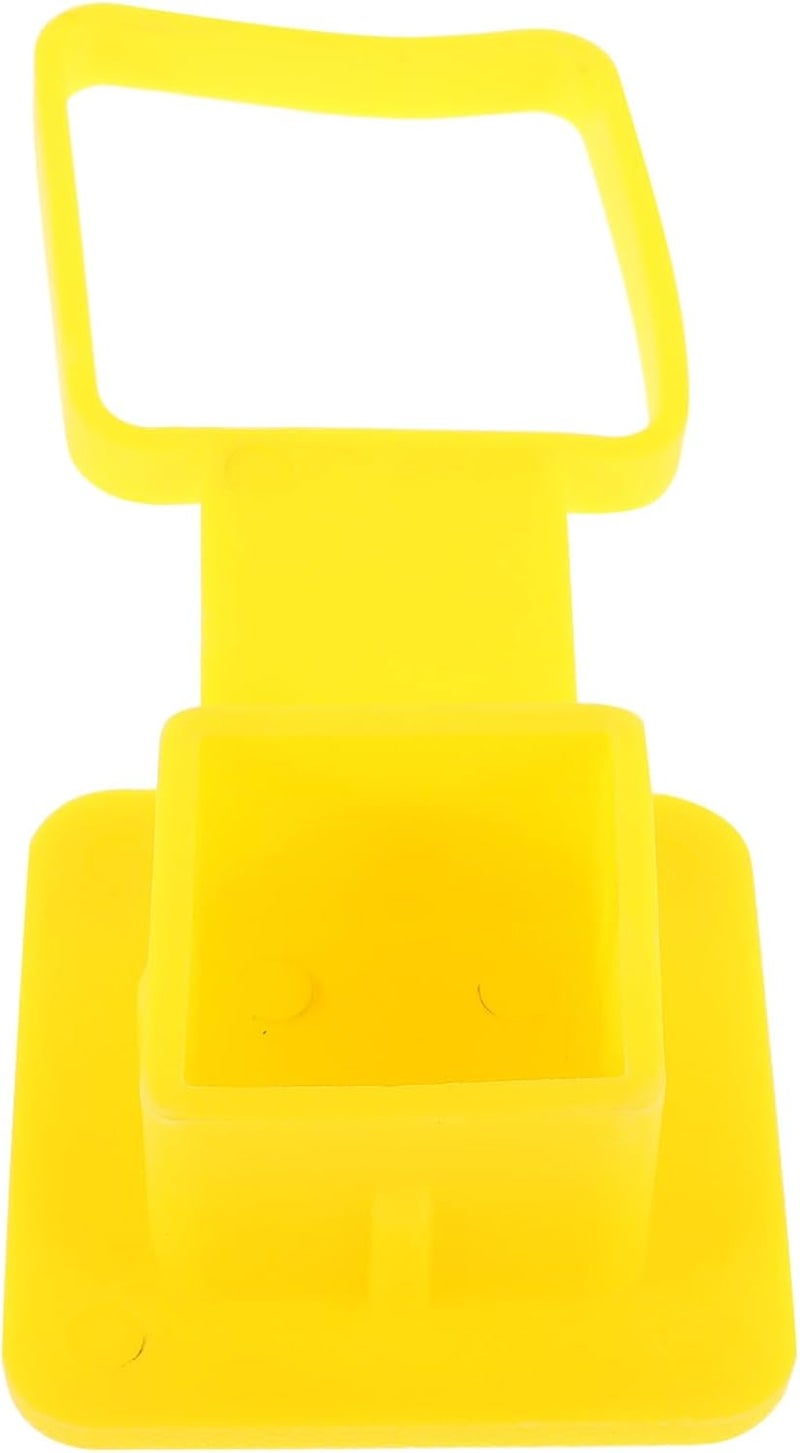 Trailer Hitch Cover Square Mouth Rubber Plug Cap Universal Truck Tow Receiver Tube Protection for Recreational Vehicle Exterior Accessories - Image 1