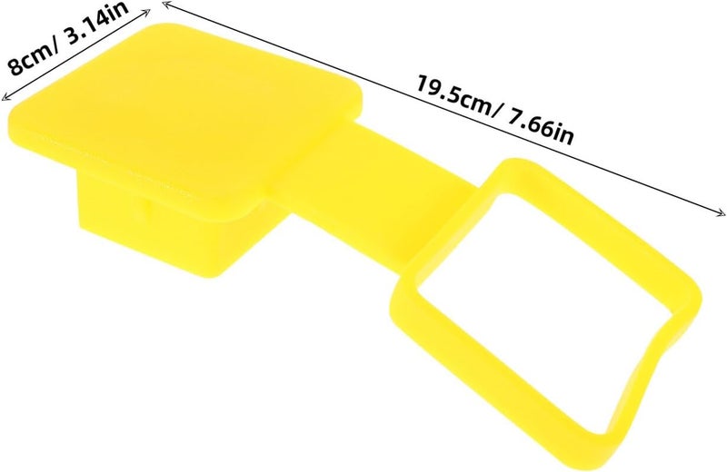 Trailer Hitch Cover Square Mouth Rubber Plug Cap Universal Truck Tow Receiver Tube Protection for Recreational Vehicle Exterior Accessories - Image 2