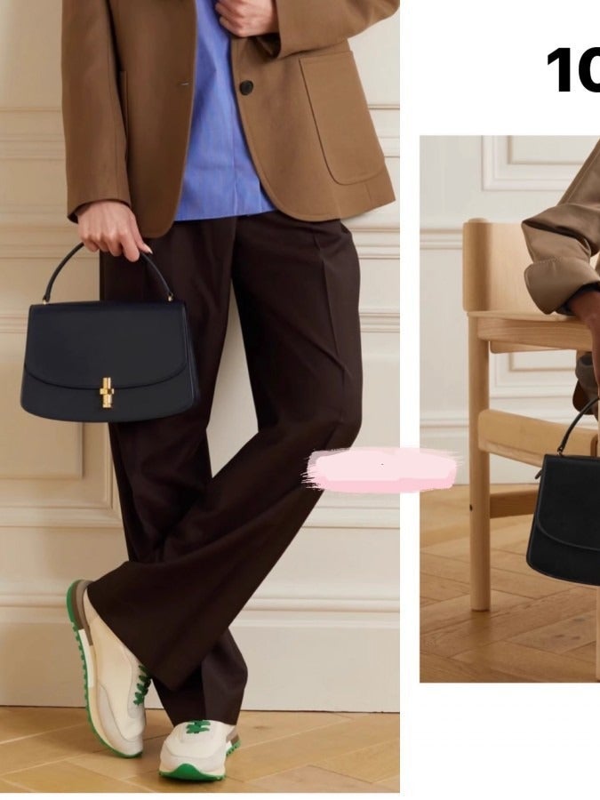 Pure Original The * Row Pure Original T-Shaped Metal Buckle Anti-Leather Sofia Handbag Handbag Retro Box Tofu Bag - Image 4