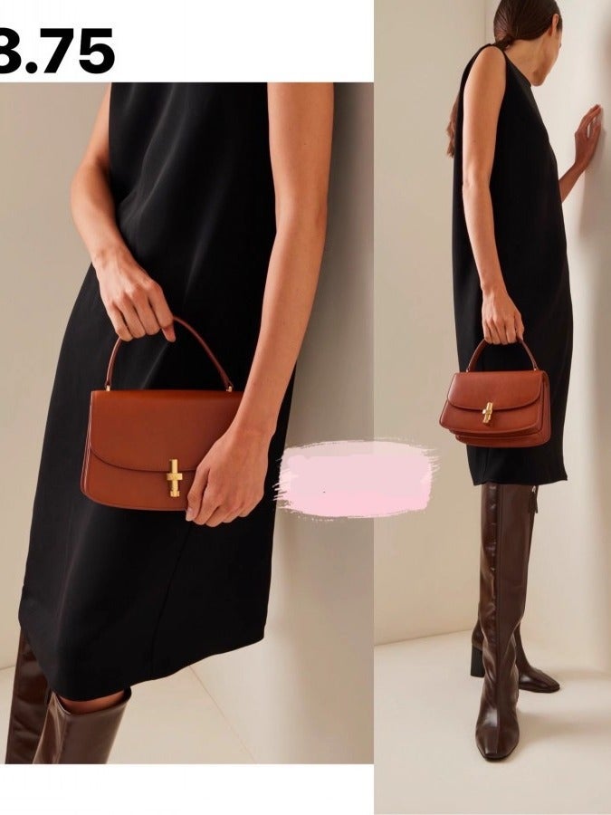 Pure Original The * Row Pure Original T-Shaped Metal Buckle Anti-Leather Sofia Handbag Handbag Retro Box Tofu Bag - Image 2