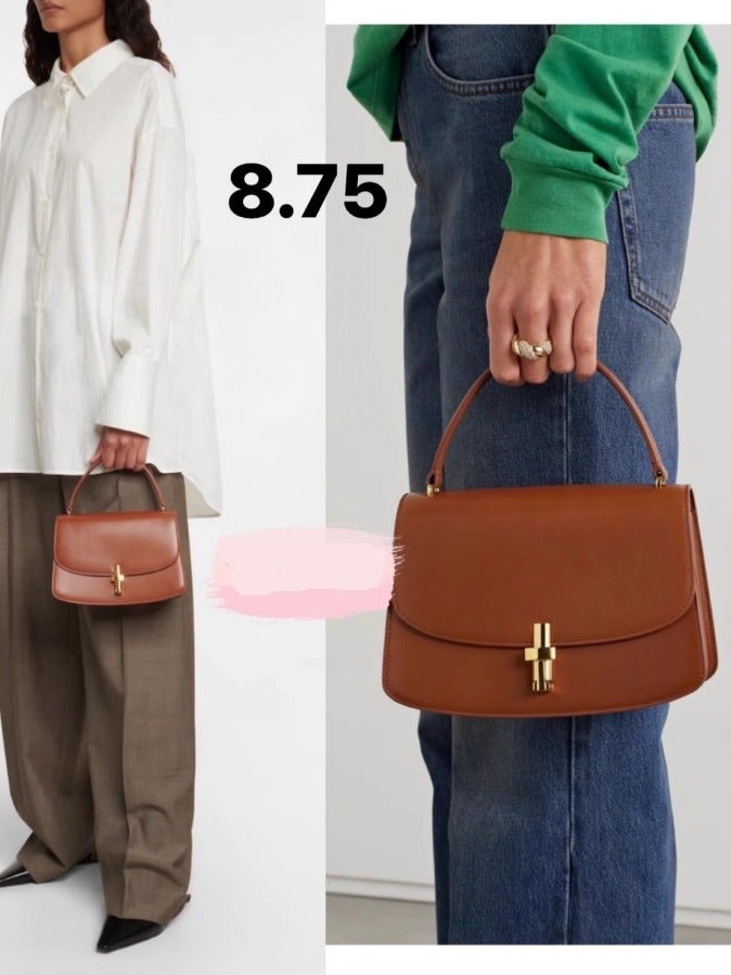 Pure Original The * Row Pure Original T-Shaped Metal Buckle Anti-Leather Sofia Handbag Handbag Retro Box Tofu Bag - Image 3