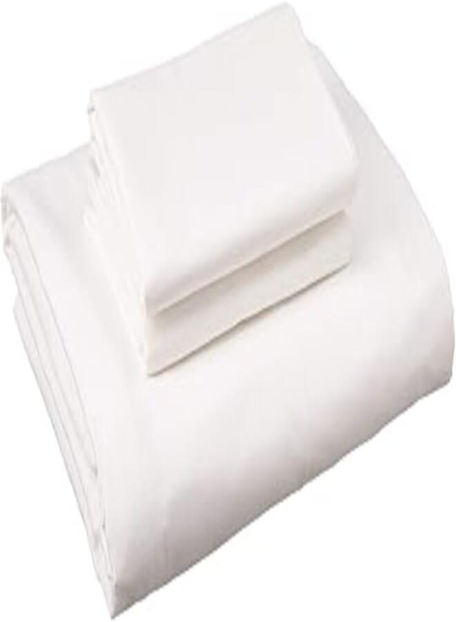 Nice Home Bed Sheet Set 3 Pieces 180 x 200 cm - White