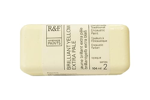 R&F Artist Encaustic Paint, Brilliant Yellow Extra Pale, 104 ml - Image 1