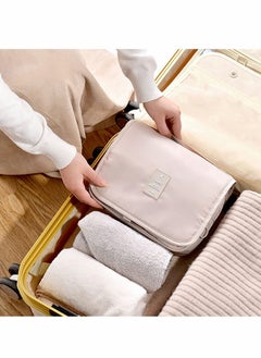Y&D Hanging Toiletry Bag - Large Cosmetic Makeup Travel Organizer for Men & Women with Sturdy Hook, Case Accessories, Bathroom Shower (White)  - Image 3
