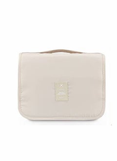 Y&D Hanging Toiletry Bag - Large Cosmetic Makeup Travel Organizer for Men & Women with Sturdy Hook, Case Accessories, Bathroom Shower (White)  - Image 1