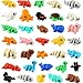 PowerTRC 35 Pcs 3D Printed Animals Set 2 inches Mini 3D Printed Animals Cute Pocket Pets Animal Figurine Toys Articulated Flexible Fidget Toy for Desk Decoration Goody Bag Stuffers - Image 2