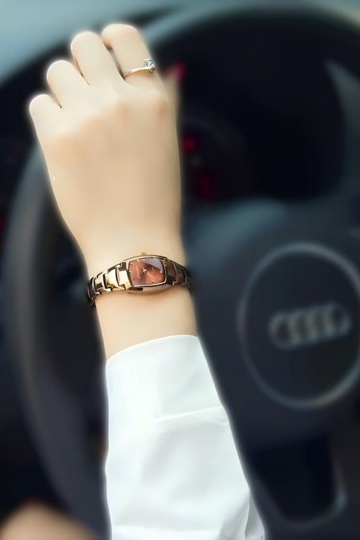 كومودير ساعة اليد التناظرية الفولاذ المقاوم للصدأ للنساء - Image 5