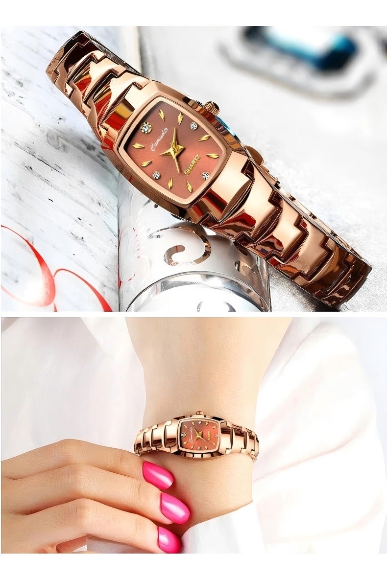 كومودير ساعة اليد التناظرية الفولاذ المقاوم للصدأ للنساء - Image 3