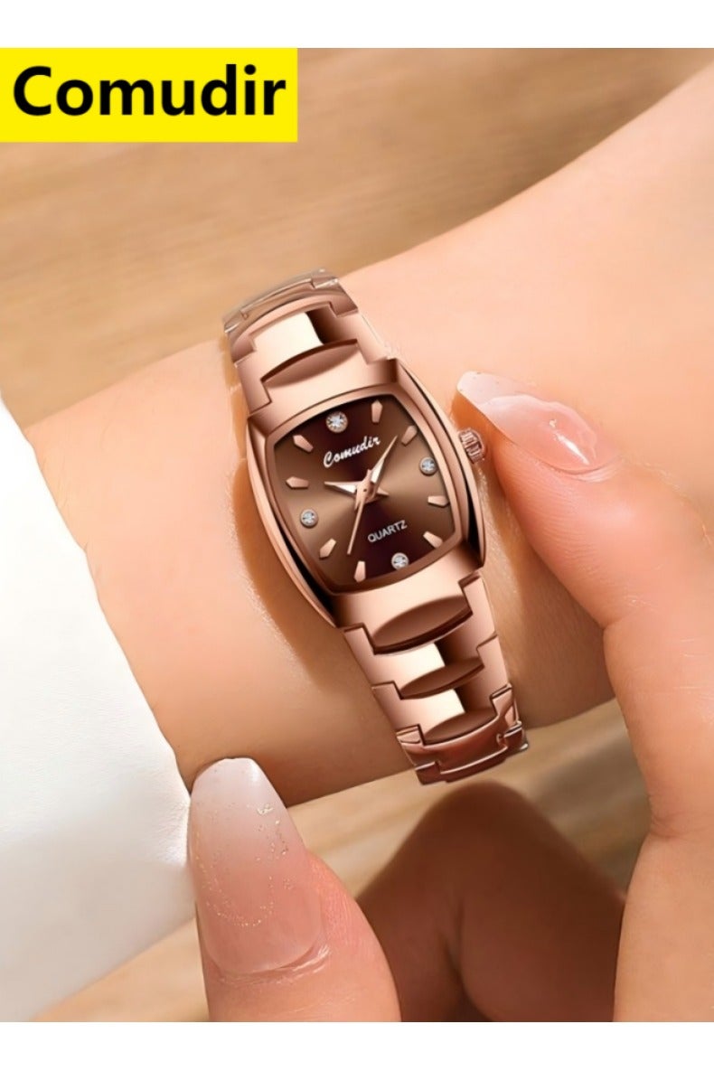 كومودير ساعة اليد التناظرية الفولاذ المقاوم للصدأ للنساء - Image 2