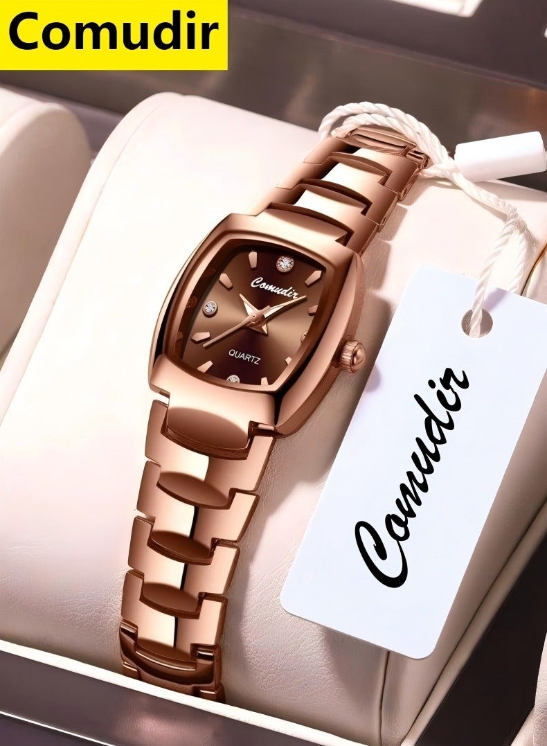 كومودير ساعة اليد التناظرية الفولاذ المقاوم للصدأ للنساء - Image 1