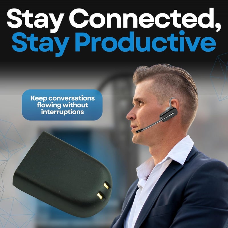 WirelessFinest Replacement Battery 84598-01 82742-01 for Plantronics Savi W740, W745, W440, W445, WH500, CS540XD, W02 Wireless Headsets Headphones Repair - Image 3