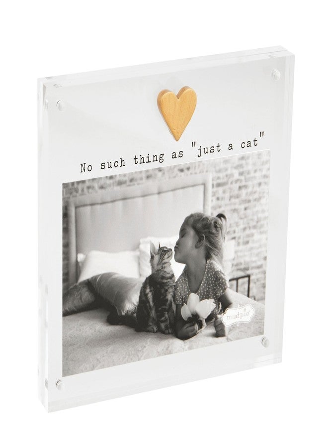 مد باي إطار قطة على شكل قلب من الأكريليك من مود باي، مقاس 4×6 بوصة؛ 6 1/2 بوصة × 7 بوصة - Image 1