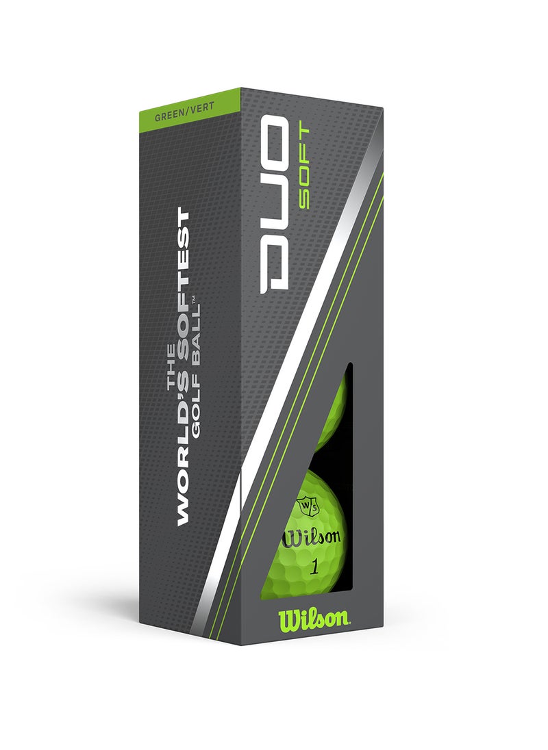 Wilson Staff Duo Green Golf Balls, Pack of 12  - Image 4