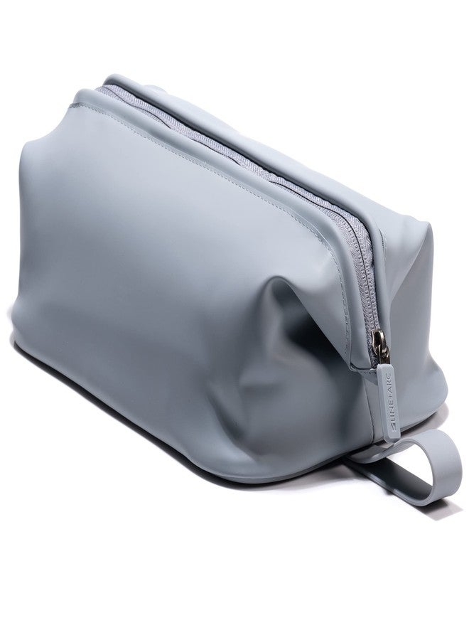 LINE+ARC The Dopp Kit (Arctic, 3.5L) Modern Silicone Toiletry Bag Travel Set. Makeup Organizer Cosmetics Case Waterproof Fabric Easy to Clean Simple Hang Loop Classic - Image 1