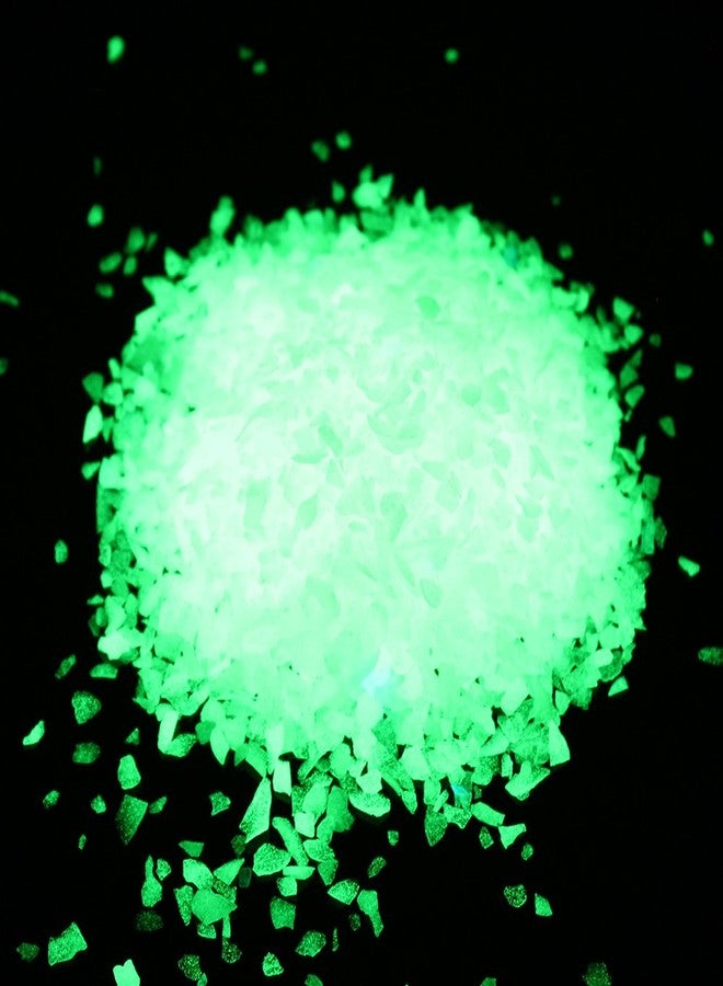 Shiny Stone Glow in The Dark Gravel Stones Rocks, Aquarium Gravel, Glow Rocks Stones,Decorative Rocks for Fish Tank Aquarium Garden Planter Landscape Decoration,280g/10oz (3-5mm, Sky Blue) - Image 2