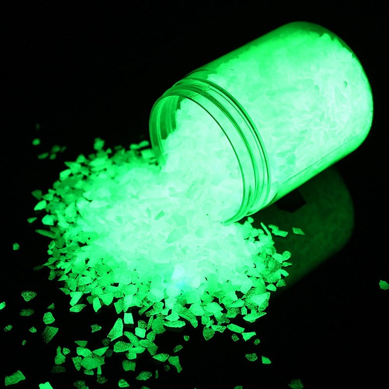 Shiny Stone Glow in The Dark Gravel Stones Rocks, Aquarium Gravel, Glow Rocks Stones,Decorative Rocks for Fish Tank Aquarium Garden Planter Landscape Decoration,280g/10oz (3-5mm, Sky Blue) - Image 1