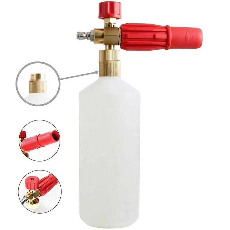 Generic Nirali Heavy Duty brass Foam Cannon Snow Lance With Brass neck Car Washing Foam Gun Bottle  - Image 5