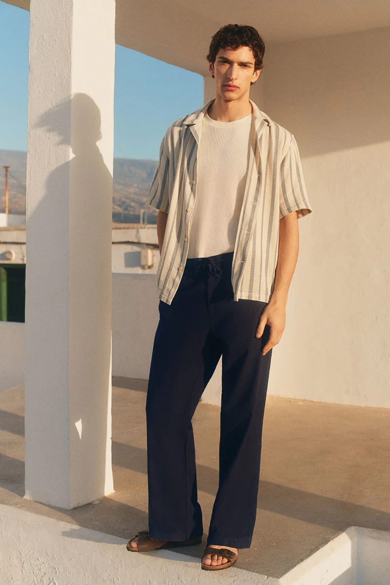 H&M Regular Fit Lyocell-blend trousers