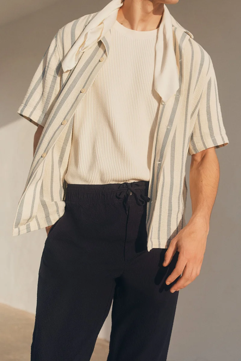 H&M Regular Fit Lyocell-blend trousers