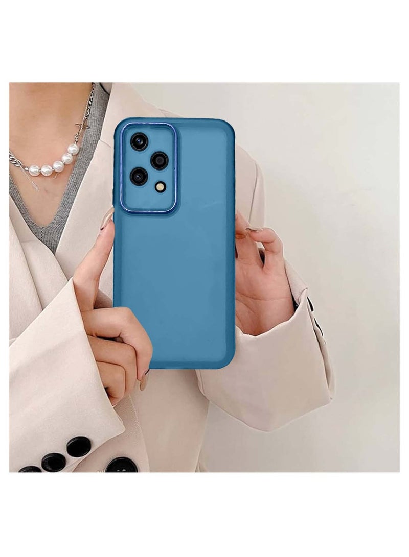 Wtech Soft Transparent TPU Silicone Ultra Thin Phone Stylish Electroplated Camera Border Case Cover For Honor 200 Lite 5G 2024 Navy Blue - Image 4